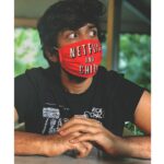 Kalidas Jayaram Instagram - Thank you for the face mask and the picture mr @akhileshkrishna 🙏