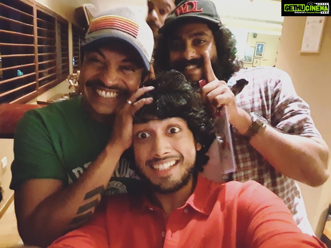 Kalidas Jayaram Instagram - Partners in crime ❤ #ammashow