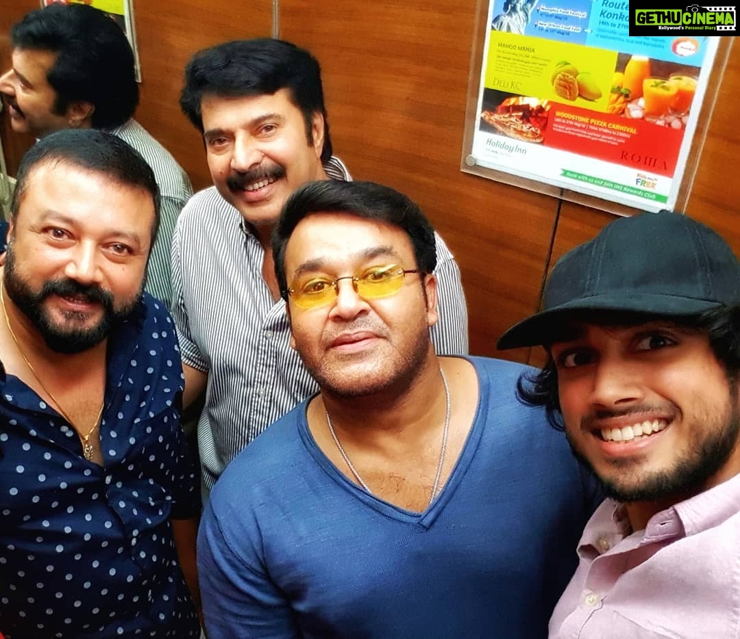 Kalidas Jayaram Instagram - #ammashow #mammookka #lalettan #appa Kochi, India