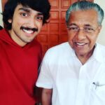 Kalidas Jayaram Instagram – With our honourable CM 😁 Pinarayi