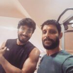 Kalidas Jayaram Instagram – With my trainer suresh annan …..motivating me every day to push myself