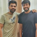Kalidas Jayaram Instagram - Thank you so much @silambarasantrofficial anna for giving us the amazing vocals for #thappupanniten 🔥. . . Guys those who haven't checked it out it's streaming now on YouTube ( link in bio )