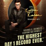 Karan Johar Instagram - If you haven't seen Episode 1 of #KoffeewithKarans7 yet, then whatever you're doing, just screw it, and go view it! #HotstarSpecials #KoffeeWithKaran S7 now streaming every Thursday on @disneyplushotstar @apoorva1972 @jahnviobhan @aneeshabaig @dharmaticent