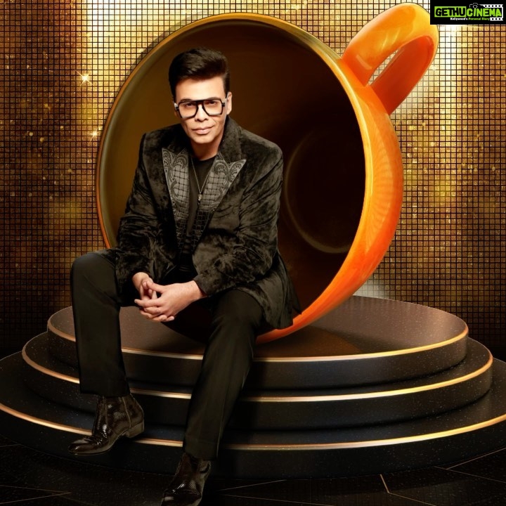 Karan Johar Instagram - Brewing the hottest cup there ever was! ☕ #HotstarSpecials #KoffeeWithKaran S7 new season starts 7th July only on Disney+ Hotstar! @disneyplushotstar @apoorva1972 @jahnviobhan @aneeshabaig @dharmaticent