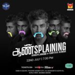 Karthik Kumar Instagram - On public demand 🤝 your favourite actor/ comedian @evamkarthik is coming up with his 4th stand-up special “Aansplaining”, laughing his way through life and powering through on stage with his quick-wit and sharp delivery on the 22nd July, 7:30pm at Dublin Square, Phoenix Marketcity, Kurla, Mumbai. Grab your seats on Book My Show & Paytm Insider #theentertainmentfactory #comedyshow #liveevent #aansplaining #karthikkumar #actor #comedian #mumbai Phoenix Marketcity - Mumbai