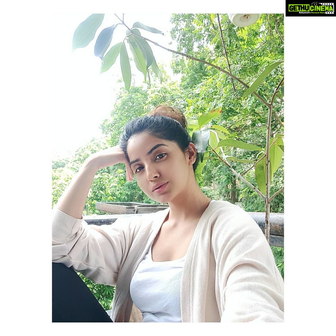 Kashmira Pardesi Instagram - When you plant a little plant and it grows taller than you! 🌱 #whenyoutakecareofthingstheylast #favcorner #monsoon #naturetherapy #saturdaymood #unwind