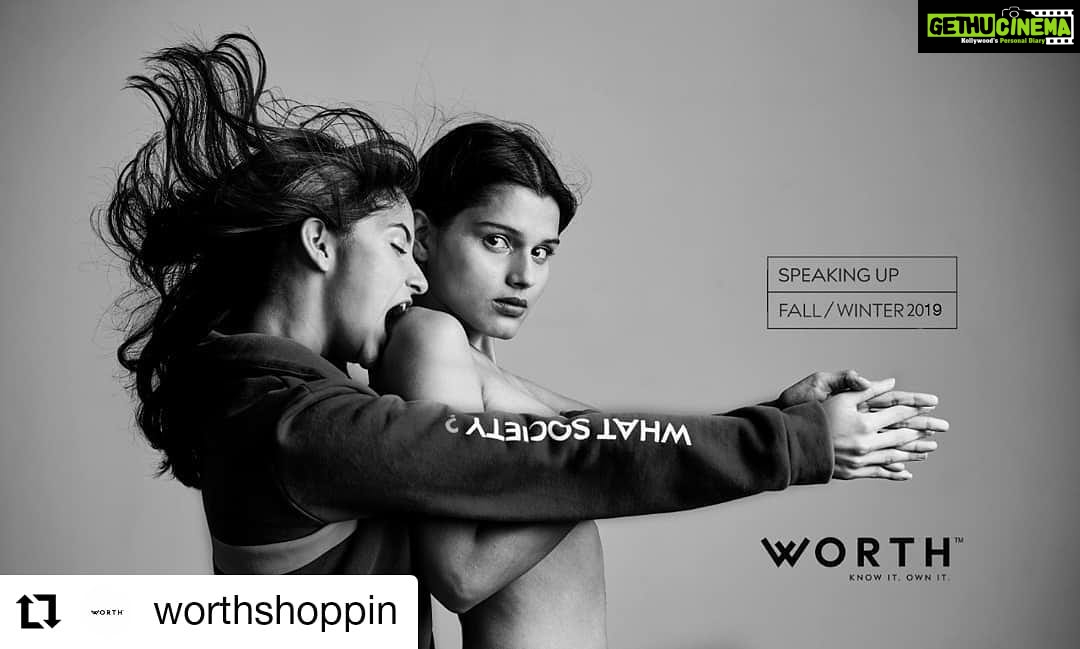 Kashmira Pardesi Instagram - Don't let their judgements eat you up! Do what you love and be who you want to be! #WhatSociety Go and grab your Worth merchandise. And avail 10% off on your first order. LINK IN BIO Photography : @madhurshroff HMU : Benali Models : @kashmiraofficial and @srishtichandrakar_ #whatsociety #daretobedifferent #women #fallwinter2019 #winterwear #foryoupage #worth #fashion #fashionista #fashionable #fashionstyle #fashionblog #fashiongram #fashionweek #fashionpost
