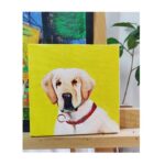 Kashmira Pardesi Instagram - I'm so glad I got to do this when you were around❤️ #foreveroncanvas #Topofmylovepyramid #shiro #ShiroandUs #happydoggo #mybubba