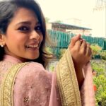 Keerthi shanthanu Instagram – Gentle embroidery that limns meadows of summer blooms.
@kikivijay11 
–
Wishing you all Eid Mubarak 

Shot by – @brinda_gopal 
–
#rehanabasheer#kikivijay#fanaa#eidmubarak