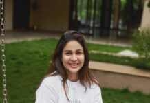 Lavanya Tripathi Instagram - Smile, breathe and go slowly 🐢 . . . Wearing @chorder.co x @shekharkamble 📸 @kalyanyasaswi