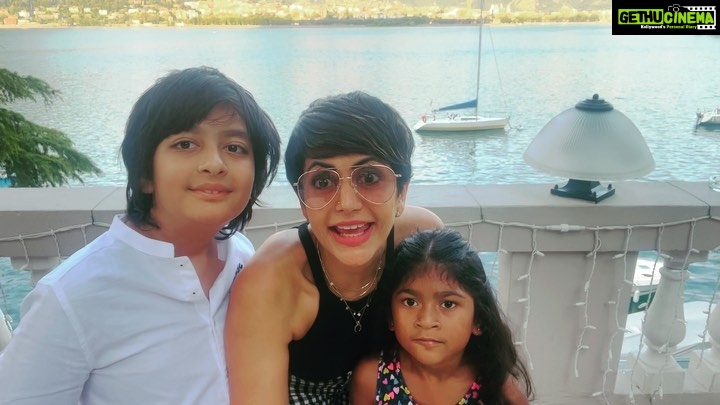 Mandira Bedi Instagram - Me and the monkeys at #lecco .. thank you @bkt_tires and @rajivpoddar for your kindness and hospitality β¨ππ½π§Ώπ Lecco, Lake Como, Italy