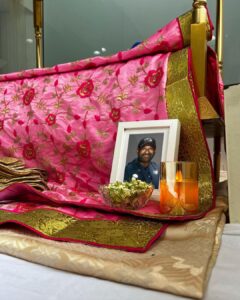 Mandira Bedi Instagram - 2 days of prayer. And so much love for you, Raj.. ❤️🙏🏽
.
The skies cried today for you. As did we. 💔
.
And wherever you may be.. may you be in peace and surrounded by love. 
❤️🙏🏽