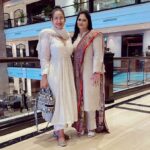 Manisha Koirala Instagram – Company of a good friend always brings joy n comfort .. thank you @ushakakadeofficial for being such a great friend.tones of love. 🌷❤️🌷