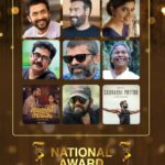 Manju Warrier Instagram - Heartiest congratulations to all the winners! Proud to see few of my dearest friends' faces amongst the best in the country! ❤️