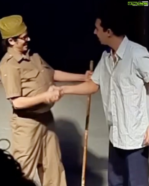 Maya Sundarakrishnan Instagram - What a beautiful life it is , to be a theatre artist . To be able to make people laugh and cry , to be able to touch and win their hearts. Theatre is the art form of the present ,it exists only in the present, and then it’s gone. Many weeks of intense work . 3 house full shows. Presenting to you SHANKAR and ARNAB from FLYING CHARIOT(s) by @indianostrum.theatre ❤️ Now touring !