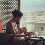 Maya Sundarakrishnan Instagram - working mornings .