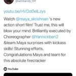 Maya Sundarakrishnan Instagram – 😊❤️ #MayaUnleashed reviews :)