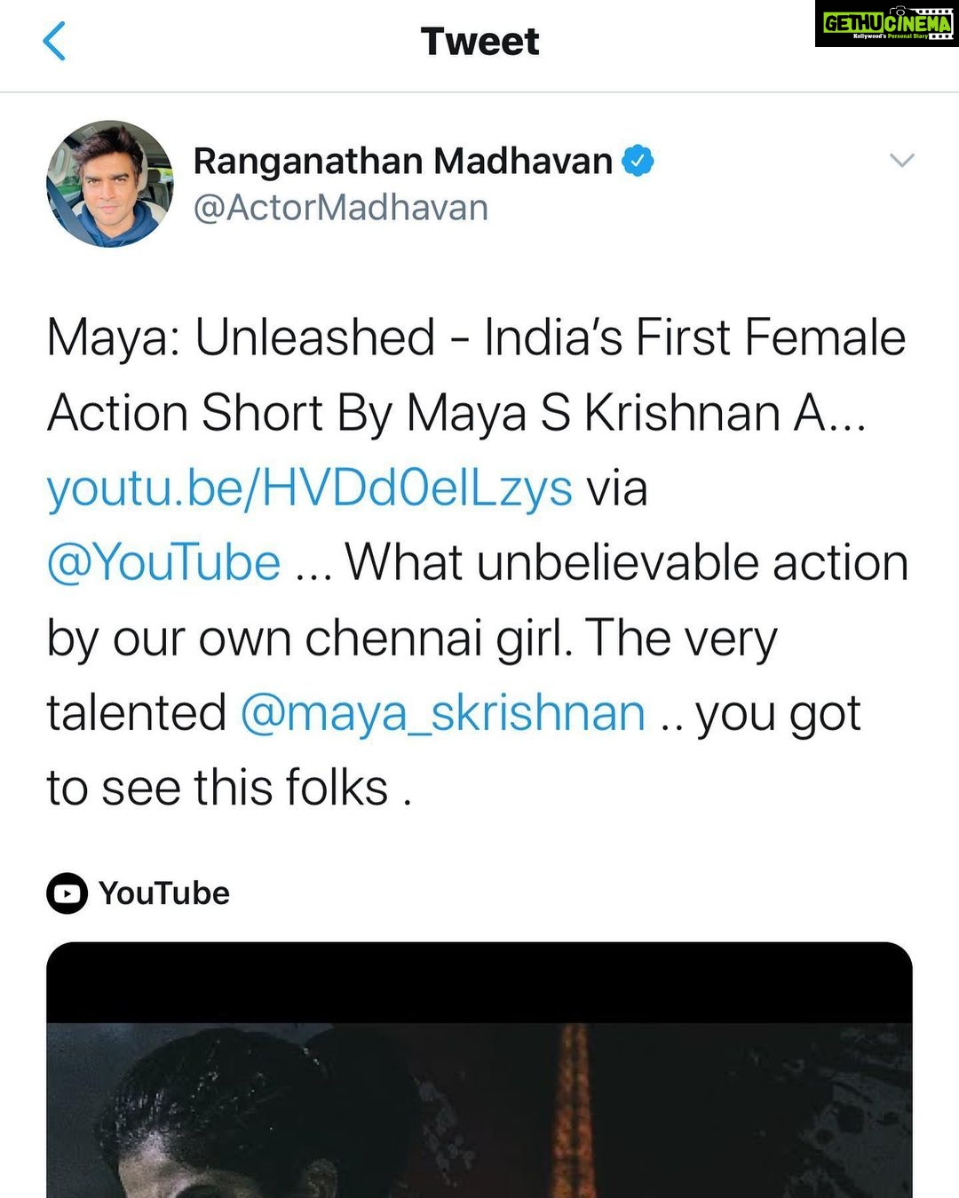 Maya Sundarakrishnan Instagram - 😊❤️ #MayaUnleashed reviews :)