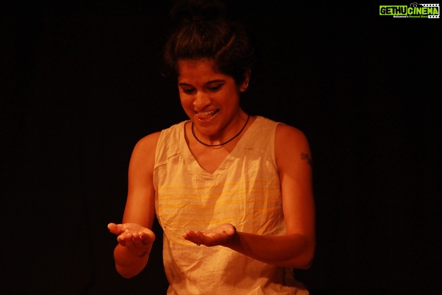Maya Sundarakrishnan Instagram - I'm always looking to challenge myself as an actor. But I never thought I would have the grit and the courage, to perform in a play like "Nee". Abuse isn't funny. Period. and I hope that art will always be a platform for such stories that NEED to be told. Nee. A story that deserved to be told. I'm truly blessed and grateful that @johnpradeepjl had enough faith in me. Between his team and the incredibly talented @keerthipandian , they not only helped me push my boundaries, they gave me a piece that will FOREVER mean a LOT to me. Thank you @keerthipandian for putting up with my randomness , my show tantrums and last minute changes . We tried to give a voice to the voiceless through “word painting” . I did not know such a term existed untill @singerswagatha told me and she gave the story a whole new elevation, and I hope we get to work together more often. Thank you to everyone who came forward and supported this, and understood that when art disturbs the comfortable, there is a truth in its bones that deserves to be spoken. To everyone involved in the courage that was Erotica, I'm humbled and honoured to have shared the stage with you. Here's to always breaking the shackles, and letting art take charge. The world needs more of that. Happy world theatre day, to artists and audiences across the world. @shakthi.ramani @theatre.nisha @chennaiarttheatre @kamatchikaleeswaran @thevinodhini @mathivananr