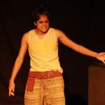 Maya Sundarakrishnan Instagram - I'm always looking to challenge myself as an actor. But I never thought I would have the grit and the courage, to perform in a play like "Nee". Abuse isn't funny. Period. and I hope that art will always be a platform for such stories that NEED to be told. Nee. A story that deserved to be told. I'm truly blessed and grateful that @johnpradeepjl had enough faith in me. Between his team and the incredibly talented @keerthipandian , they not only helped me push my boundaries, they gave me a piece that will FOREVER mean a LOT to me. Thank you @keerthipandian for putting up with my randomness , my show tantrums and last minute changes . We tried to give a voice to the voiceless through “word painting” . I did not know such a term existed untill @singerswagatha told me and she gave the story a whole new elevation, and I hope we get to work together more often. Thank you to everyone who came forward and supported this, and understood that when art disturbs the comfortable, there is a truth in its bones that deserves to be spoken. To everyone involved in the courage that was Erotica, I'm humbled and honoured to have shared the stage with you. Here's to always breaking the shackles, and letting art take charge. The world needs more of that. Happy world theatre day, to artists and audiences across the world. @shakthi.ramani @theatre.nisha @chennaiarttheatre @kamatchikaleeswaran @thevinodhini @mathivananr