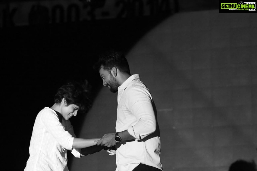 Maya Sundarakrishnan Instagram - Danced in || Vaanam || with the super talented @kalaiyarasanactor A performance based on a true story depicting honour killing . Choreographed by @iamsandy_off Thank you @ranjithpa #jadhigal_illayadi_papa