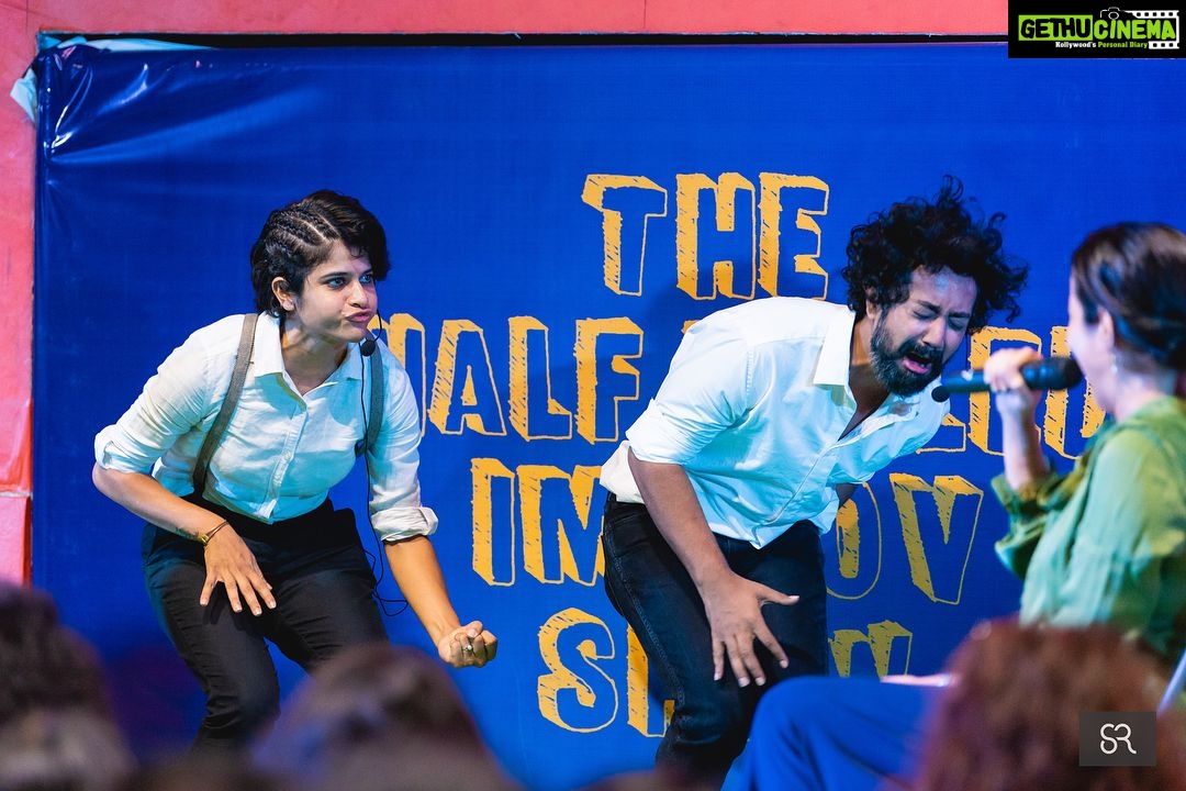 Maya Sundarakrishnan Instagram - My first improv comedy show with these super talented Improvisers . Thanks @baggythecomic For having me on board and thank you for being an amazing teacher . Improvisation allowed me to be open to a life where I don’t know what’s at the end of the tunnel and therefore appreciate what’s happening in the moment. - Take the Thathuvam Follow @halfboiledinc for more updates about the show and to know more about the improvisers . #halfboiledimprov Thank you @srinivasan_ramesh for the amazing pictures :)