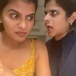 Maya Sundarakrishnan Instagram - Enna di voice idhu @mayaskrishnan 🥴 darling @vijaytvpugazh in Gaandha kural 🔥#pugazh #voice #comedy #tamil
