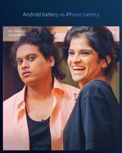 Maya Sundarakrishnan Instagram - A perfect “OH SHIT” moment. 
( you know what I mean 😜 No? Then Watch the show :) )

#LOLEngaSiriPaappom 
watch now on @primevideoin