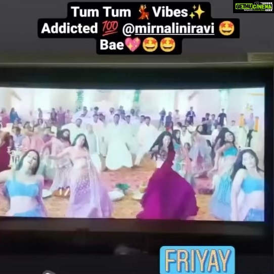 Mirnalini Ravi Instagram - I cant ask for more ❤️🥲 Dedicating all this to my master @brinda_gopal and @musicthaman for this blockbuster song #tumtum Special thanks to @anandshank @vinodkumar_offcl for giving me this wonderful opportunity ❤️ Last but not the least,none of this would have happened without my “supporters” who led me from “Dubsmash to big screen” 🙏❤️ #ENEMY #enemydeepavali 🪔💥
