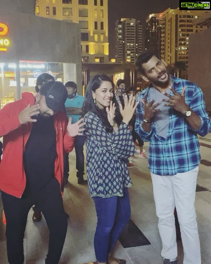 Mirnalini Ravi Instagram - The peppy first single of #ENEMY is out now. Check it out #Pathala #Pathala #pathala