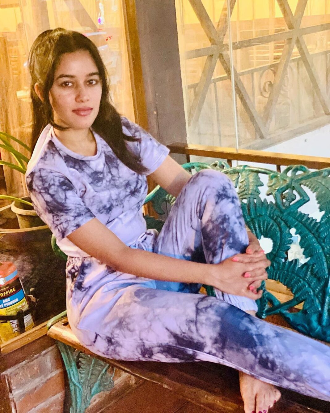 Mirnalini Ravi Instagram - My Tie-Dye Photo-dump ! Okay so the last picture of the series has a message though 💁🏻‍♀️ “SANITISE “ Indranagar Banglore