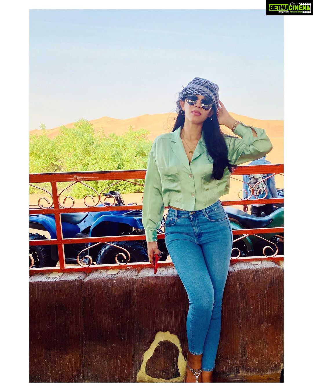 Mirnalini Ravi Instagram - When in Dubai 🏜🌵🐪 Desert Safari Dubai