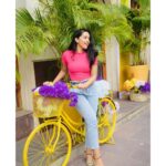 Mirnalini Ravi Instagram - Unlock 1.0 and Me ready with my cycle to go around 🚲 (just kidding😏) PC @madhu_india_photography