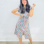 Mirnalini Ravi Instagram - Make sure you smile when you see this on your feed☺️☺️☺️ Wearing @stoker_by_madhi