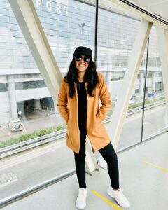 Mirnalini Ravi Instagram - As happy as going back home 🏠❤️ RGIA - Hyderabad