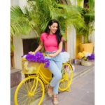 Mirnalini Ravi Instagram - Unlock 1.0 and Me ready with my cycle to go around 🚲 (just kidding😏) PC @madhu_india_photography