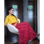 Mirnalini Ravi Instagram - #Valmiki promotions #ValmikiFromSept20th Trailer out : Link in bio Styled by : @raji.raaga09 ❤️ Pc : @pramod_captures 💛 Makeup : @satishpabbu Hyderabad,telangana state