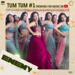 Mirnalini Ravi Instagram – TUMTUM #1 on TRENDING ❤️‍🔥
 Link in bio 💃🏻

“THANK YOU” is less of a word to express my gratitude towards the love you showed us 😍🙏 #TUMTUM #ENEMY