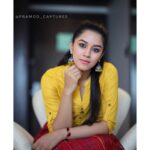 Mirnalini Ravi Instagram - #Valmiki promotions #ValmikiFromSept20th Trailer out : Link in bio Styled by : @raji.raaga09 ❤️ Pc : @pramod_captures 💛 Makeup : @satishpabbu Hyderabad,telangana state