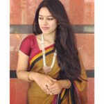 Mirnalini Ravi Instagram – #Saree ❤️