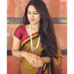Mirnalini Ravi Instagram - #Saree ❤️