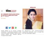 Mirnalini Ravi Instagram - Thank you @behindwoods ❤️