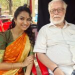 Misha Ghoshal Instagram – With the one and only #nambinarayanan sir ❤️ so grateful to have met such an amazing and humble Person like u 🙏🏼 huge respect to u sir nd can’t thank my stars enough for having this beautiful chance to act in your biopic and that too as your daughter Geetha 😊 a role that will always remain very close to my heart ❤️ thank u so very much @actormaddy for choosing me to be a part of this beautiful biopic 🙏🏼 #rocketry #rocketrythenambieffect #grateful