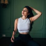 Mouni Roy Instagram - How serious life decisions are being made😜- eyes wide shut & hoping for the best 👀😬 • • • • • • Creative direction & photography by @bharat_rawail Style my @anusoru @nidhikurda Make up @mukeshpatilmakeup Hair @hairbysharda
