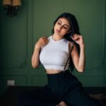 Mouni Roy Instagram - How serious life decisions are being made😜- eyes wide shut & hoping for the best 👀😬 • • • • • • Creative direction & photography by @bharat_rawail Style my @anusoru @nidhikurda Make up @mukeshpatilmakeup Hair @hairbysharda