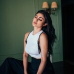 Mouni Roy Instagram - How serious life decisions are being made😜- eyes wide shut & hoping for the best 👀😬 • • • • • • Creative direction & photography by @bharat_rawail Style my @anusoru @nidhikurda Make up @mukeshpatilmakeup Hair @hairbysharda