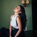 Mouni Roy Instagram - How serious life decisions are being made😜- eyes wide shut & hoping for the best 👀😬 • • • • • • Creative direction & photography by @bharat_rawail Style my @anusoru @nidhikurda Make up @mukeshpatilmakeup Hair @hairbysharda