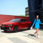Mrunal Thakur Instagram - Style statement. #VolkswagenVirtus #HelloGoosebumps #Style #VWVirtus #Sedan #VolkswagenIndia #Volkswagen