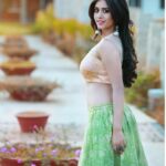 Nabha Natesh Instagram - I only look back to see how far i have come 😊 Pc @snabhi and the pretty outfit by @sacaru_by_kavyaandpooja #majorthrow🔙#shoot#Bengaluru#nabhanatesh#ethnicbesexy