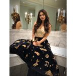 Nabha Natesh Instagram - Last eve for SIIMA 2018❤️❤️ In absolute love with this stunning ensemble by @mahitha_prasad . . . Skirt Concept by @savitha_reddy Earrings @bcos_its_silver Clutch @thebaglabbengaluru #siima2018 #pantaloonssiima